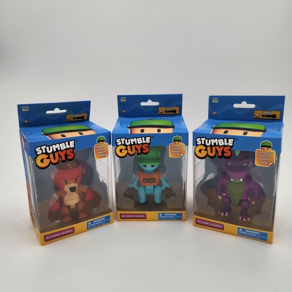 Stumble Guys Action Figures Bundle Set Of 3 Action Figures Great For Collecters - Picture 1 of 7